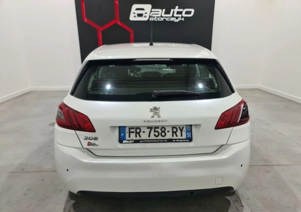 Peugeot 308 cena 16700 przebieg: 28000, rok produkcji 2019 z Choszczno małe 191